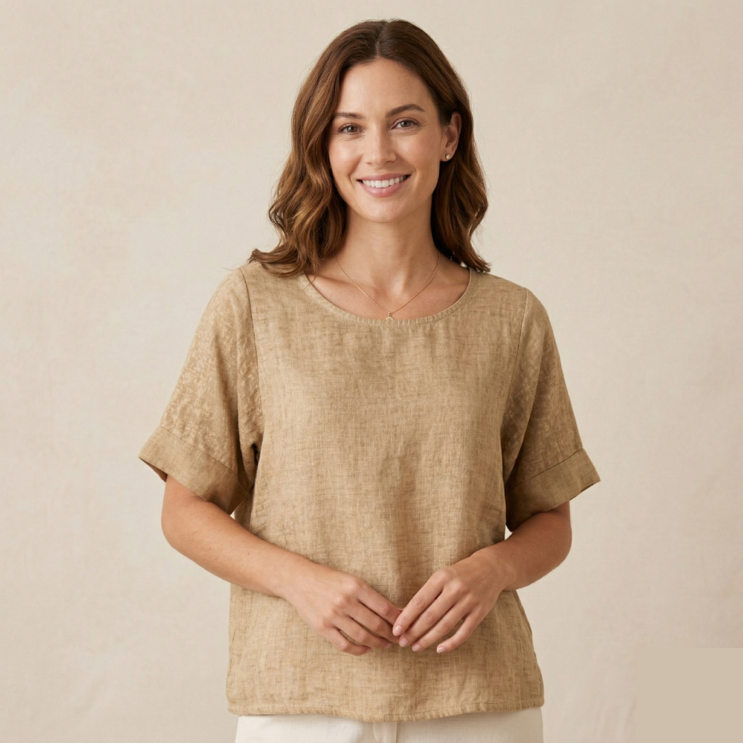 Aria Relaxed Linen Tee