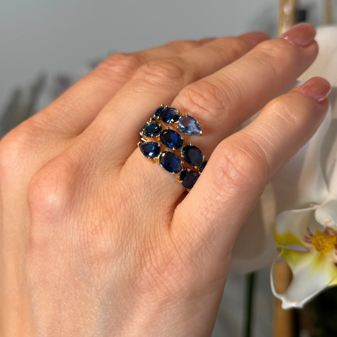 Anillo de piedras semi preciosas