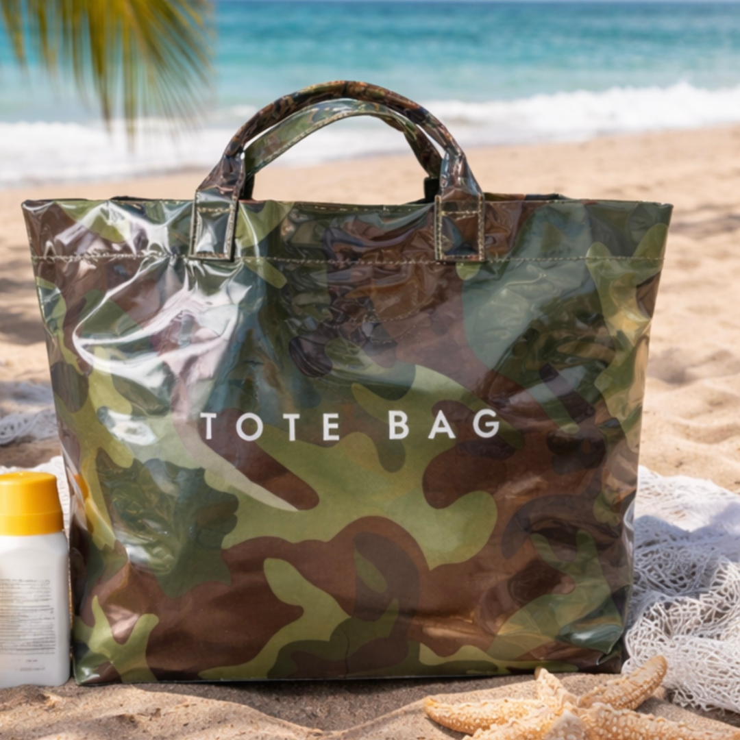 The Azure Coast Oversized Striped Tote | PS Showroom