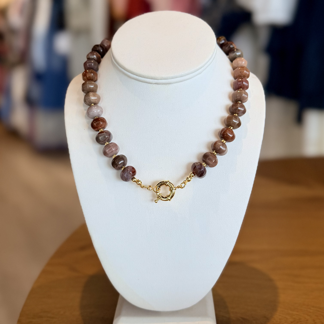 Artisan Glow Beaded Necklace