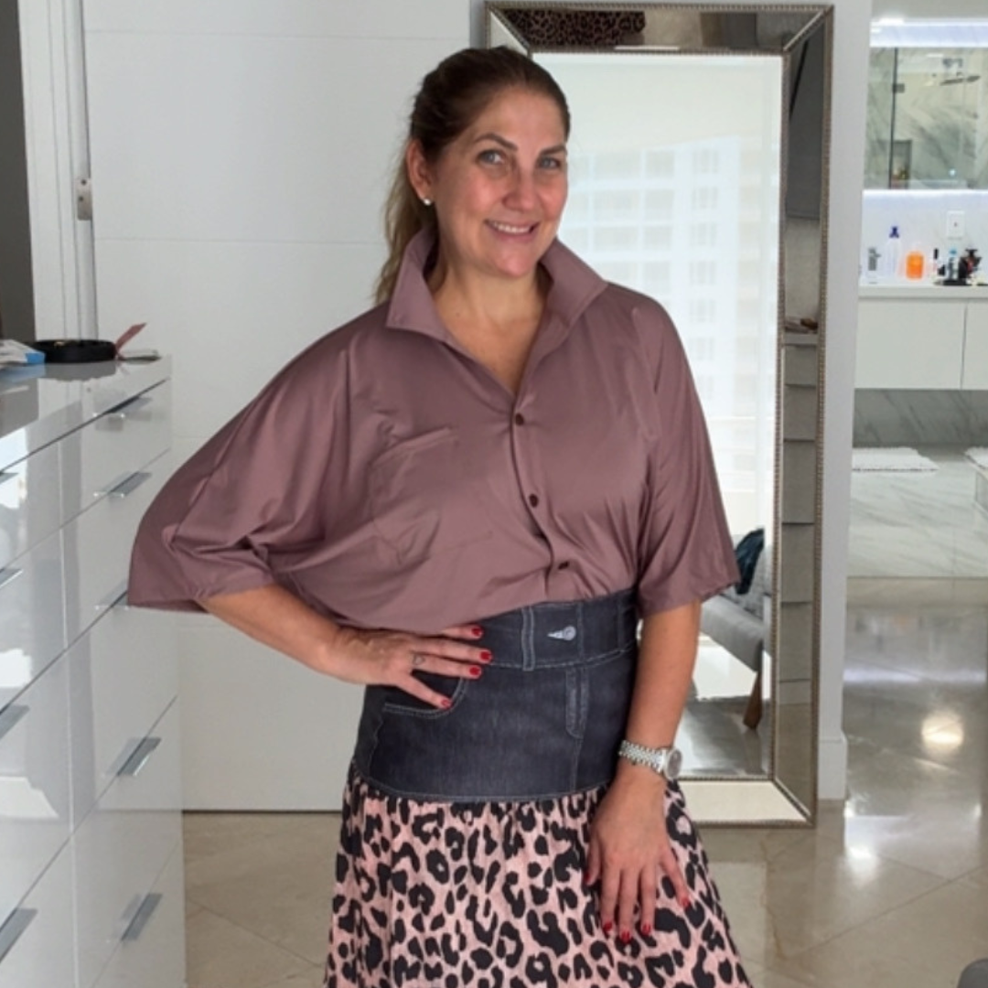 Camisa unicolor oversized