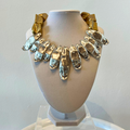 Silver Edge Statement Necklace