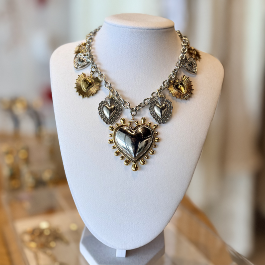 Radiant Heart Charm Necklace