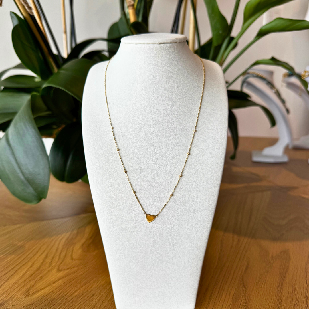 Collar Corazón dorado