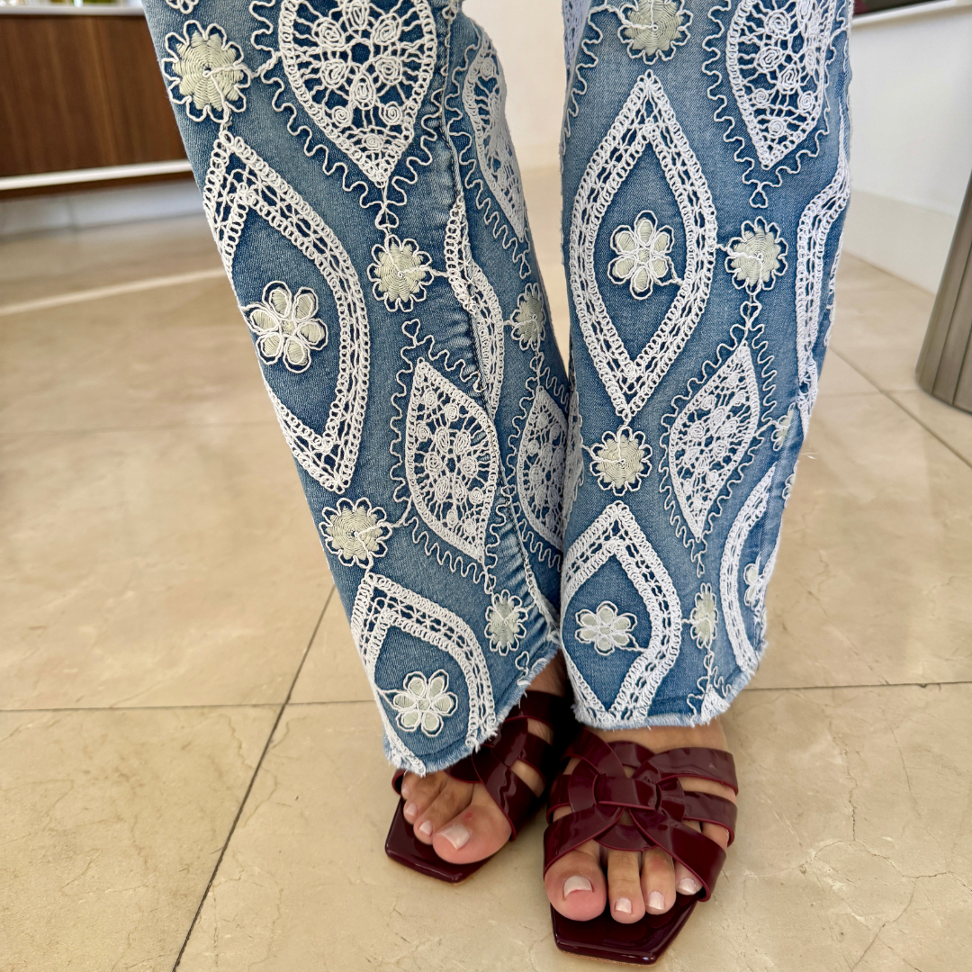 Jeans bordados