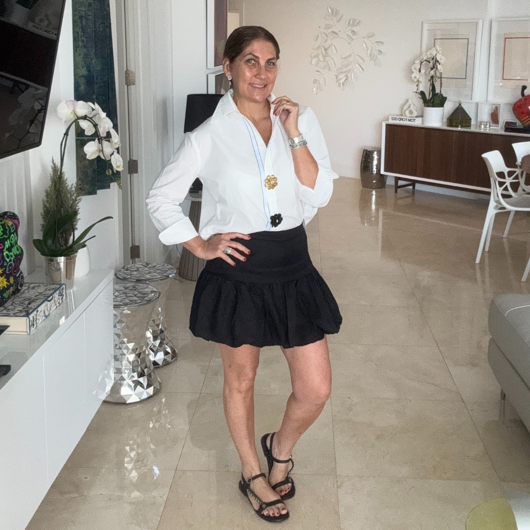 Falda Short de lino