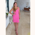 Vestido americano de crochet