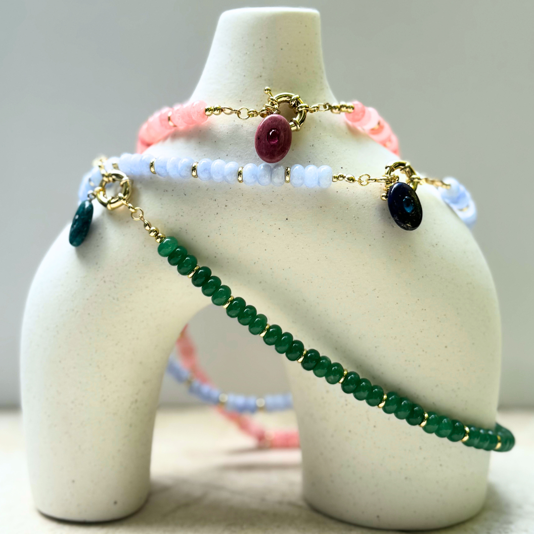 Charm gota piedras naturales