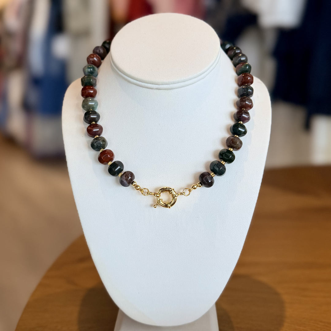 Artisan Glow Beaded Necklace