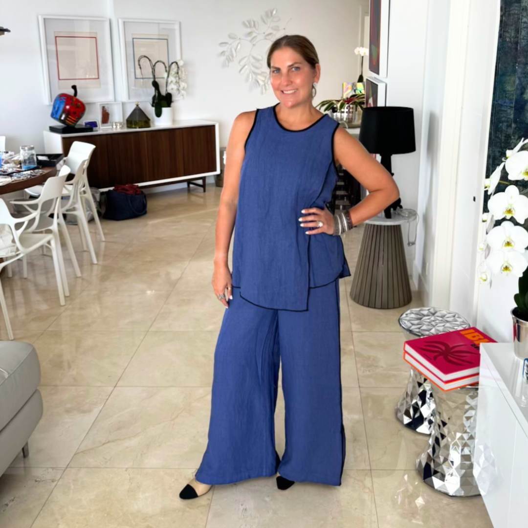 Set de camisa y pantalón de lino