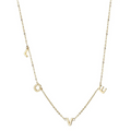 Collar con letras de amor