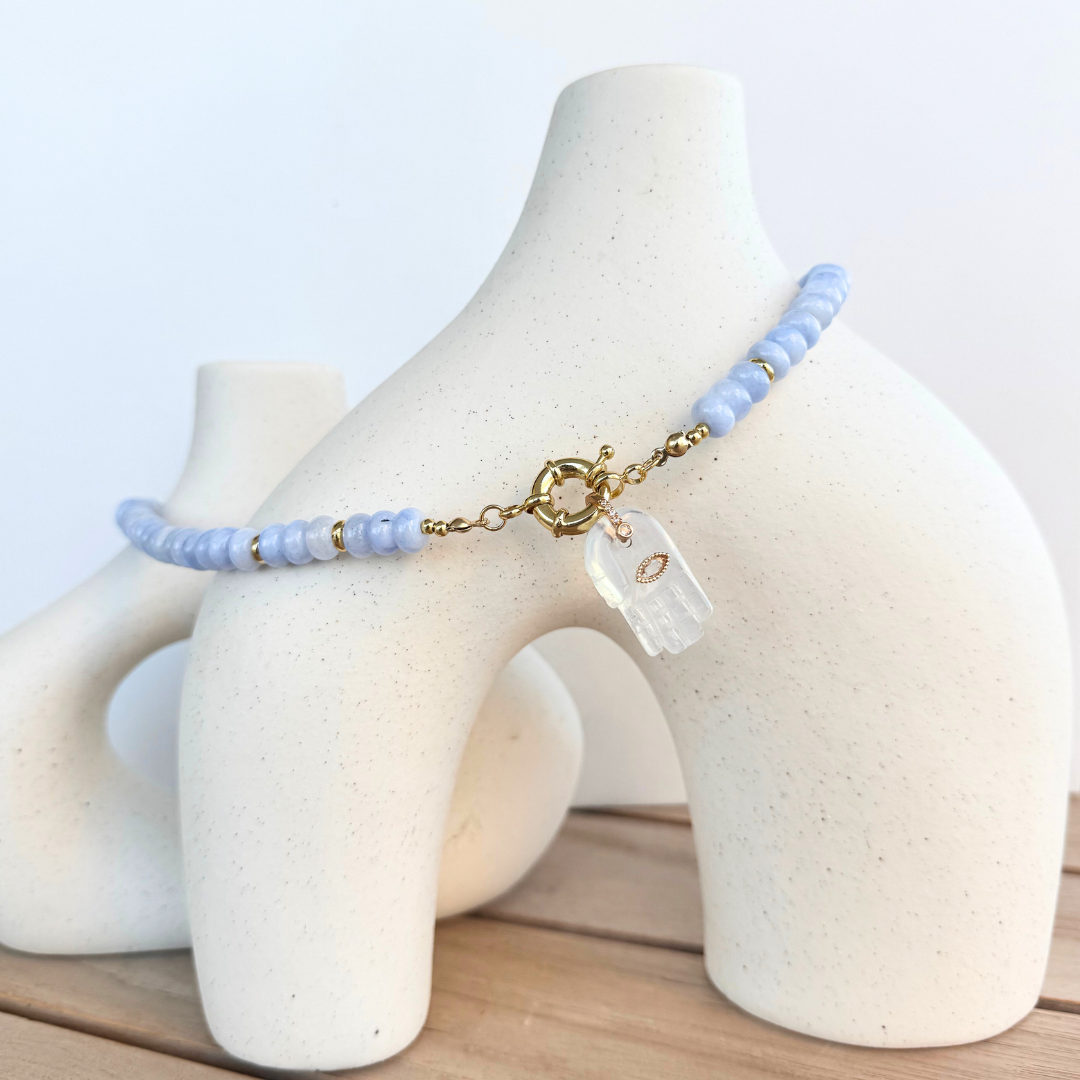 Charm Mano de Hamsa piedras naturales