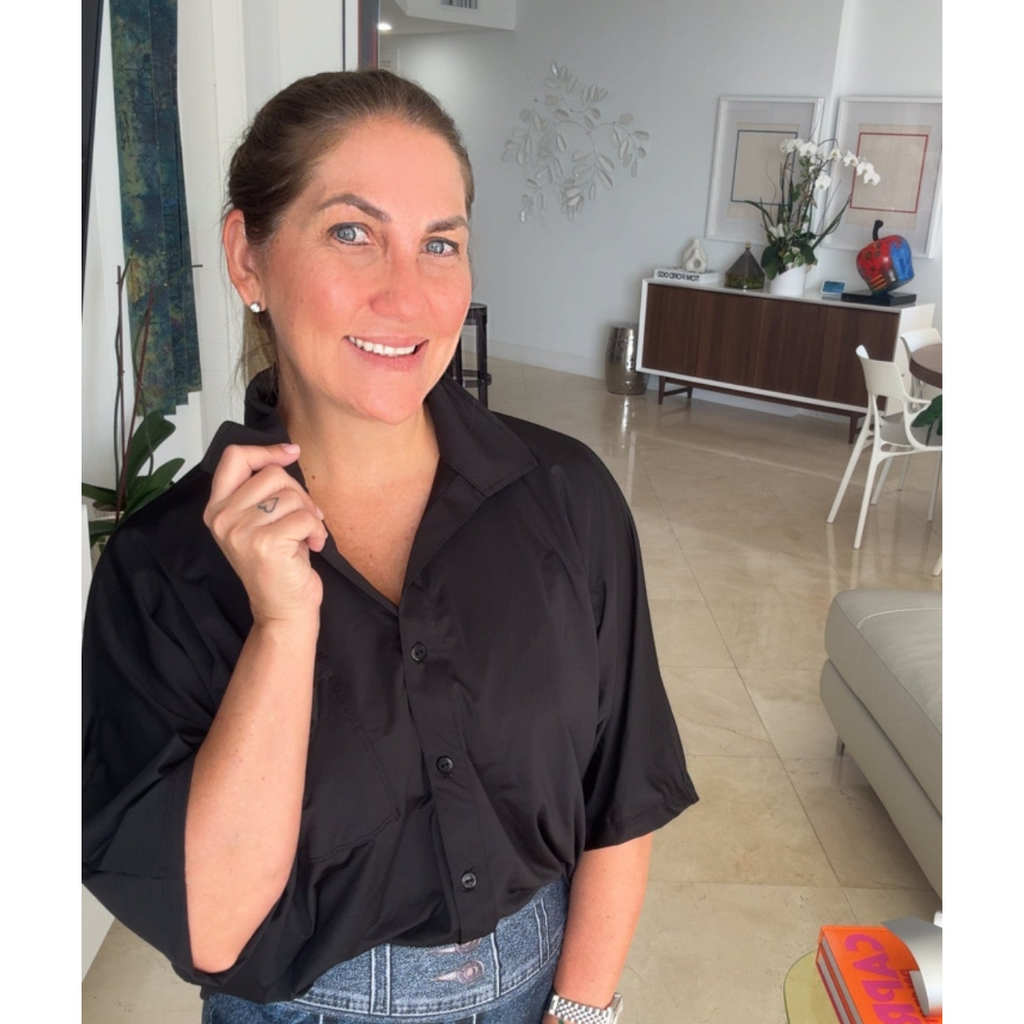 Camisa unicolor oversized