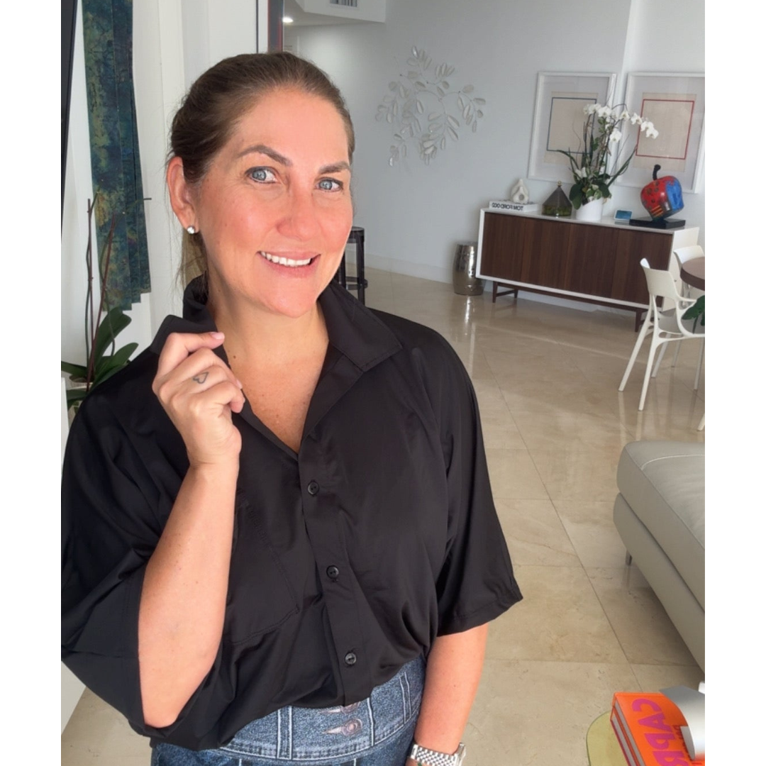 Camisa unicolor oversized