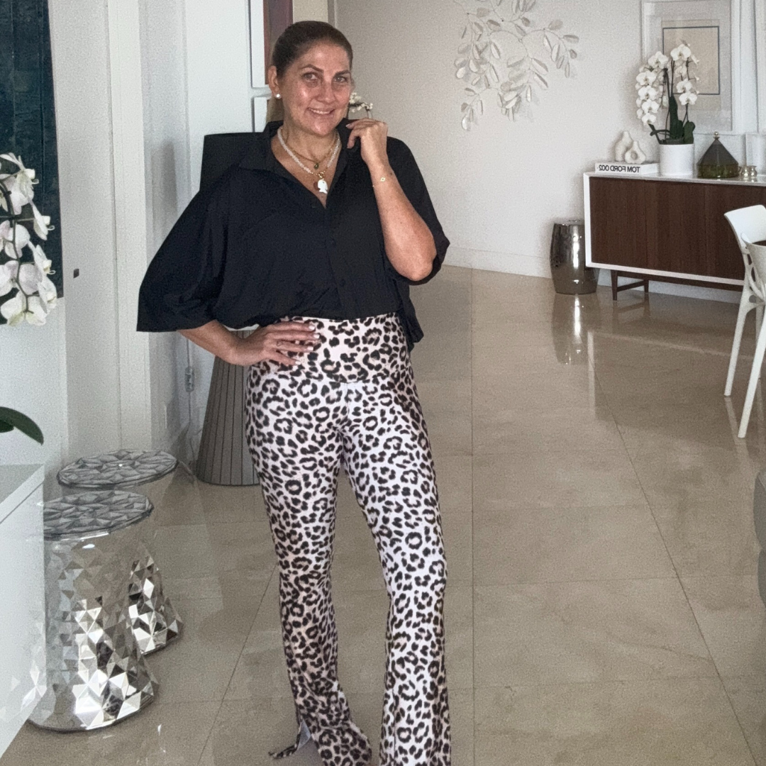 Leggins abiertos en la bota