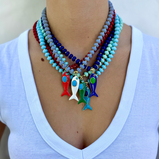 Collar Pez y piedra