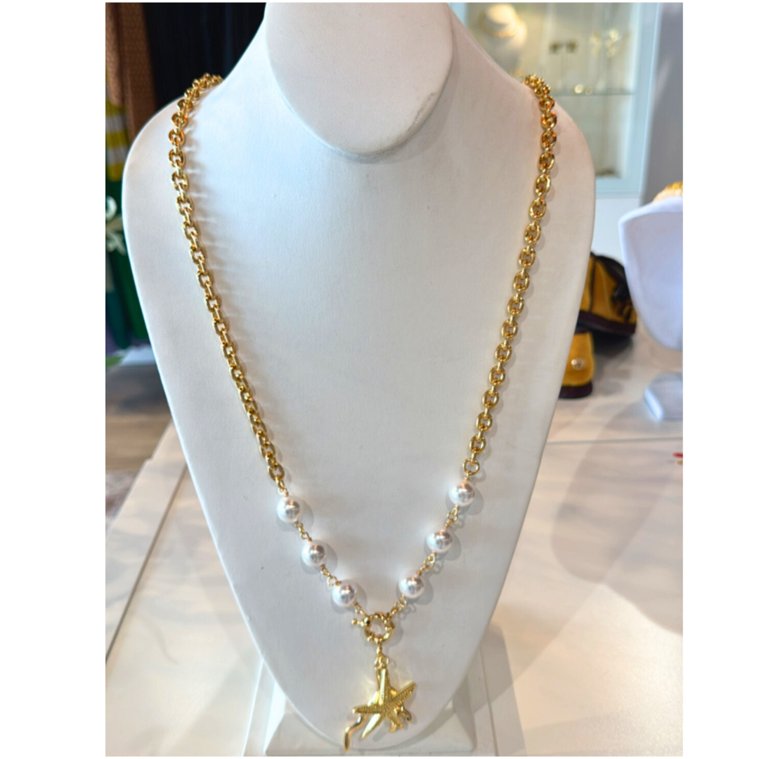 Collares doble cadenas con estrella de Mar