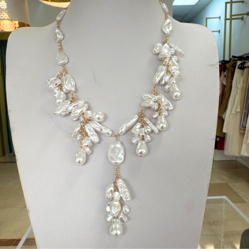 Collar de perlas cascada