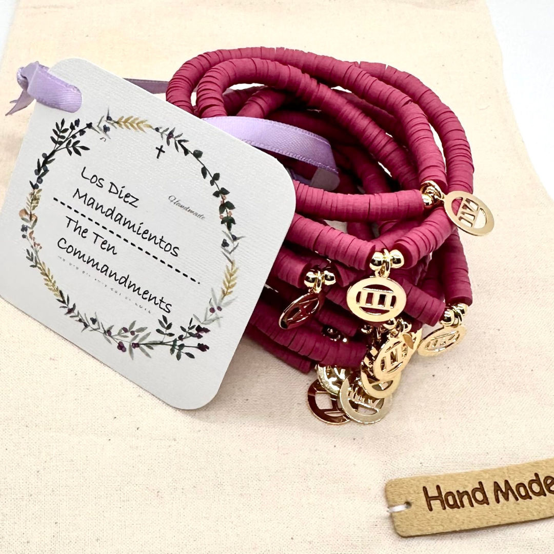 Pulseras los 10 mandamientos