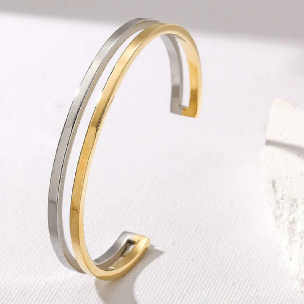 Acacia two-tone bracelet