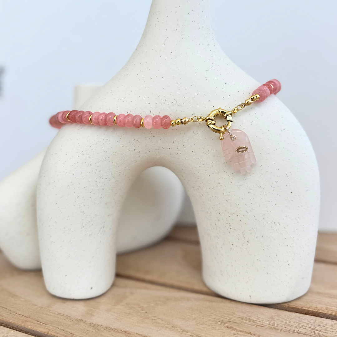 Charm Mano de Hamsa piedras naturales