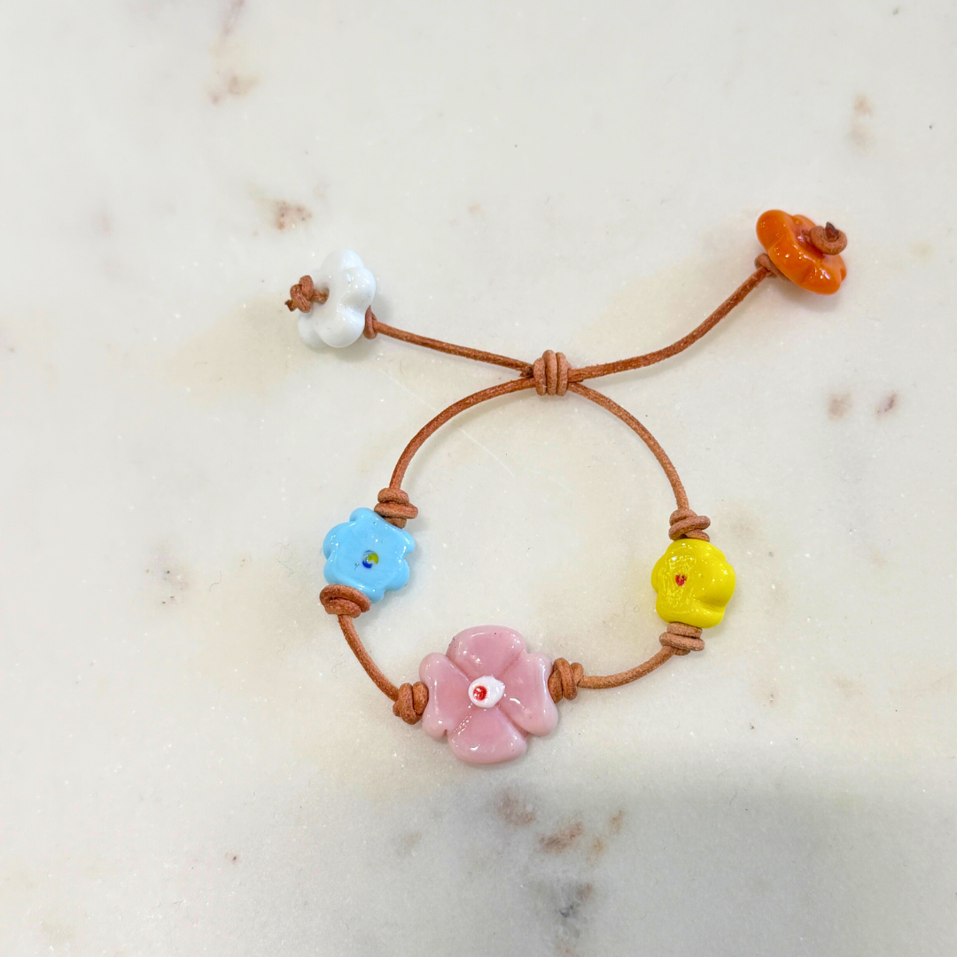 Pulsera flores grandes
