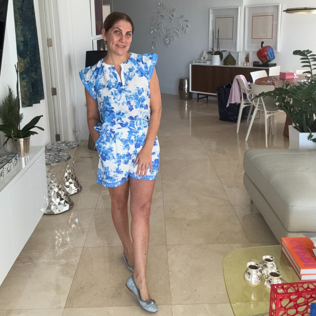 Set de flores azules