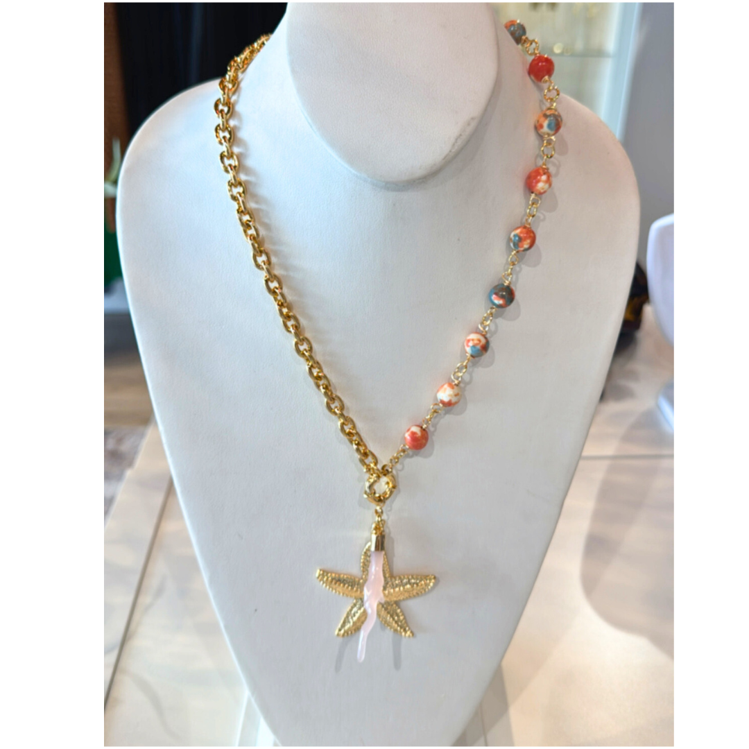 Collares doble cadenas con estrella de Mar