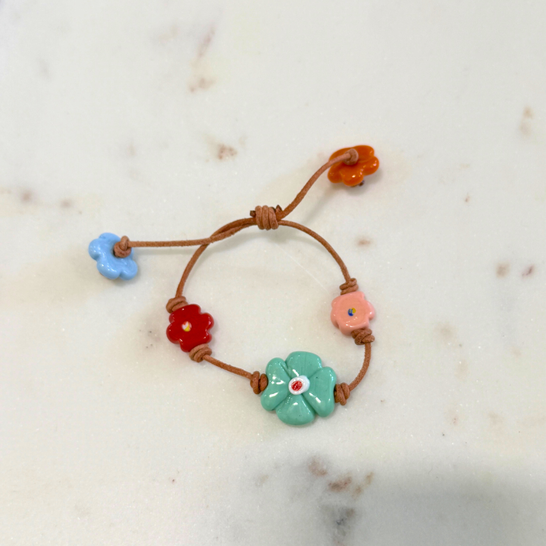 Pulsera flores grandes