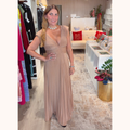 Vestido de lurex italiano