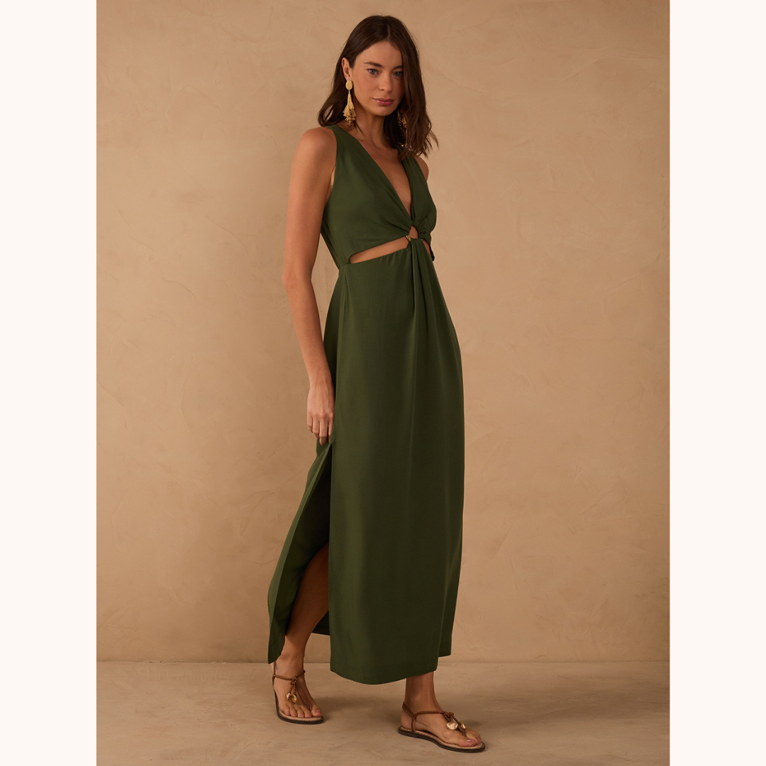 Cutout Det. Maxi Dress