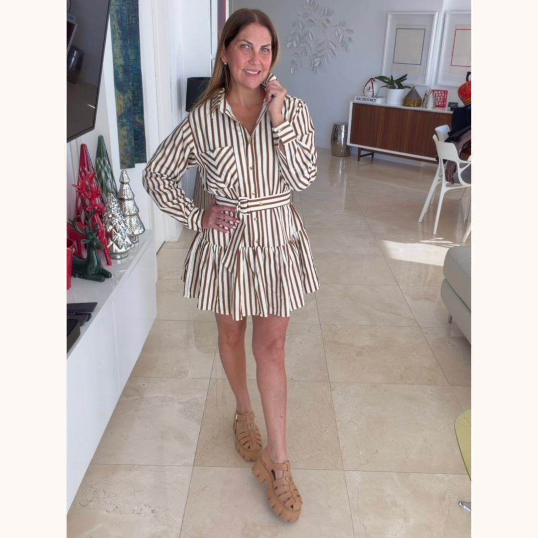 Vestido de rayas