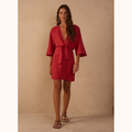 Tie Front Mini Dress