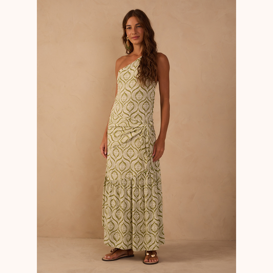 Garden Ikat Maxi Dress