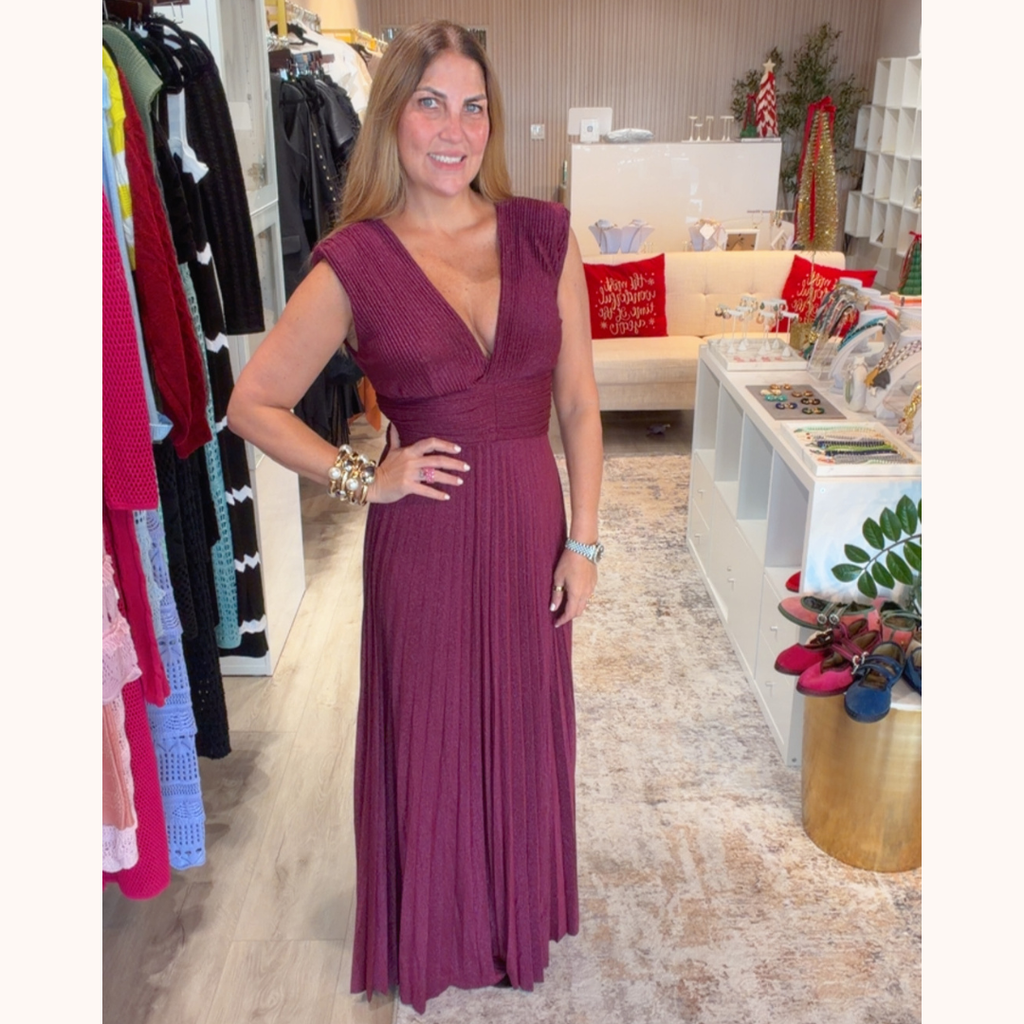 Vestido de lurex italiano