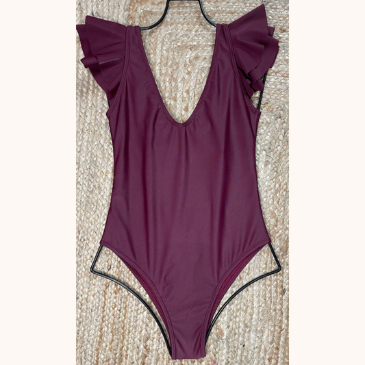 Wine Butterfly one piece