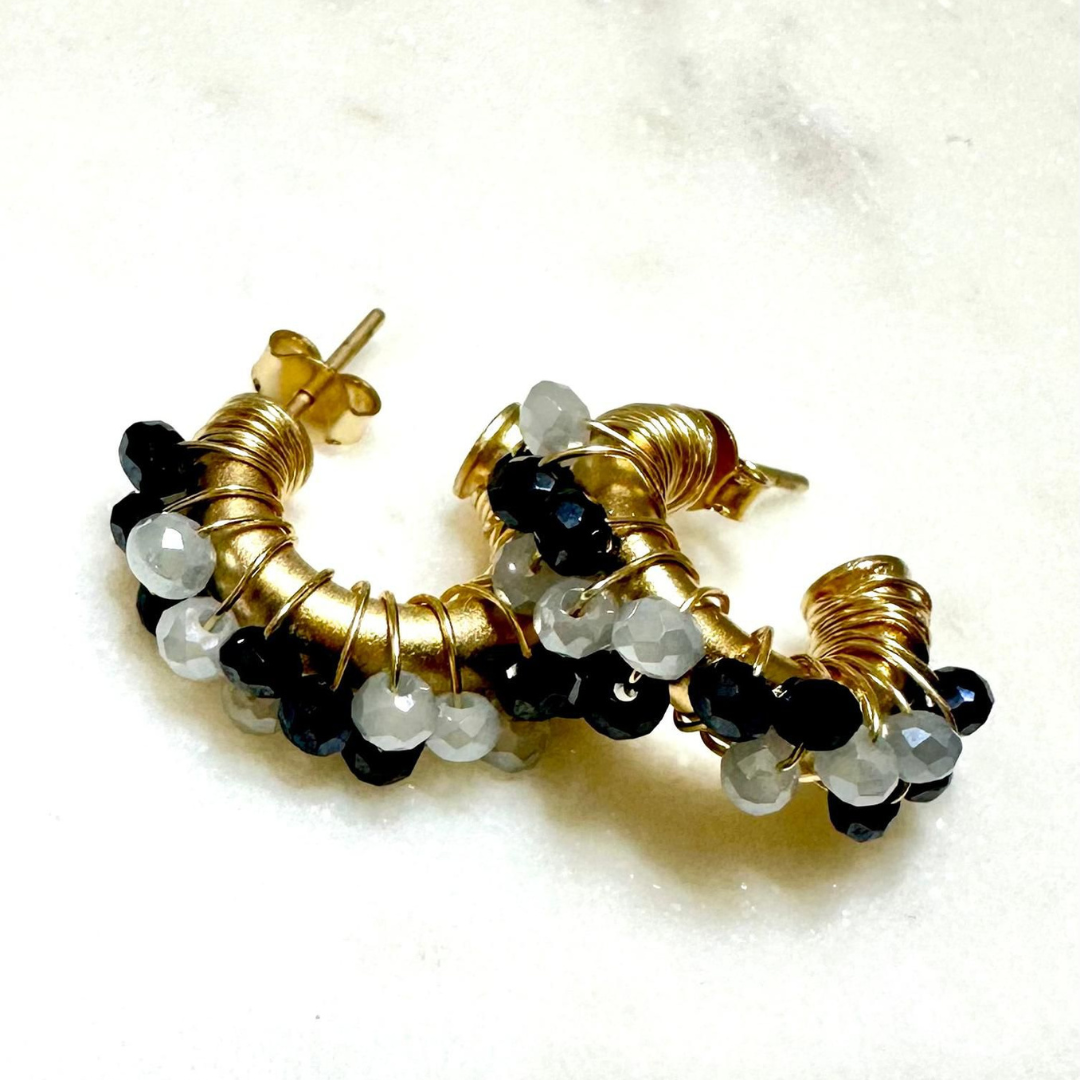 Mini argolas de cristales