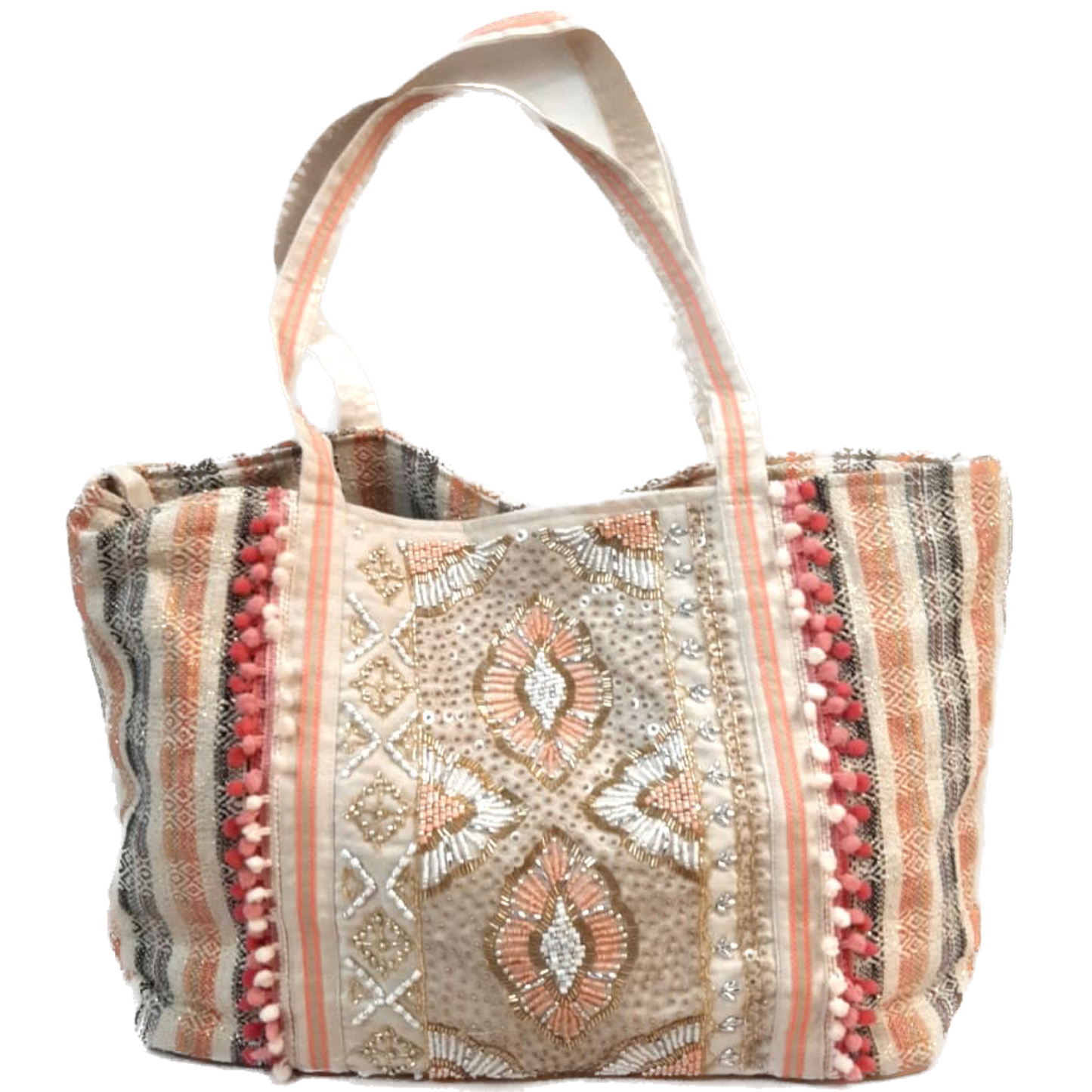 Embroidered beach bags