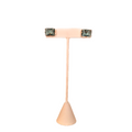 Aretes de cristal rectangulares