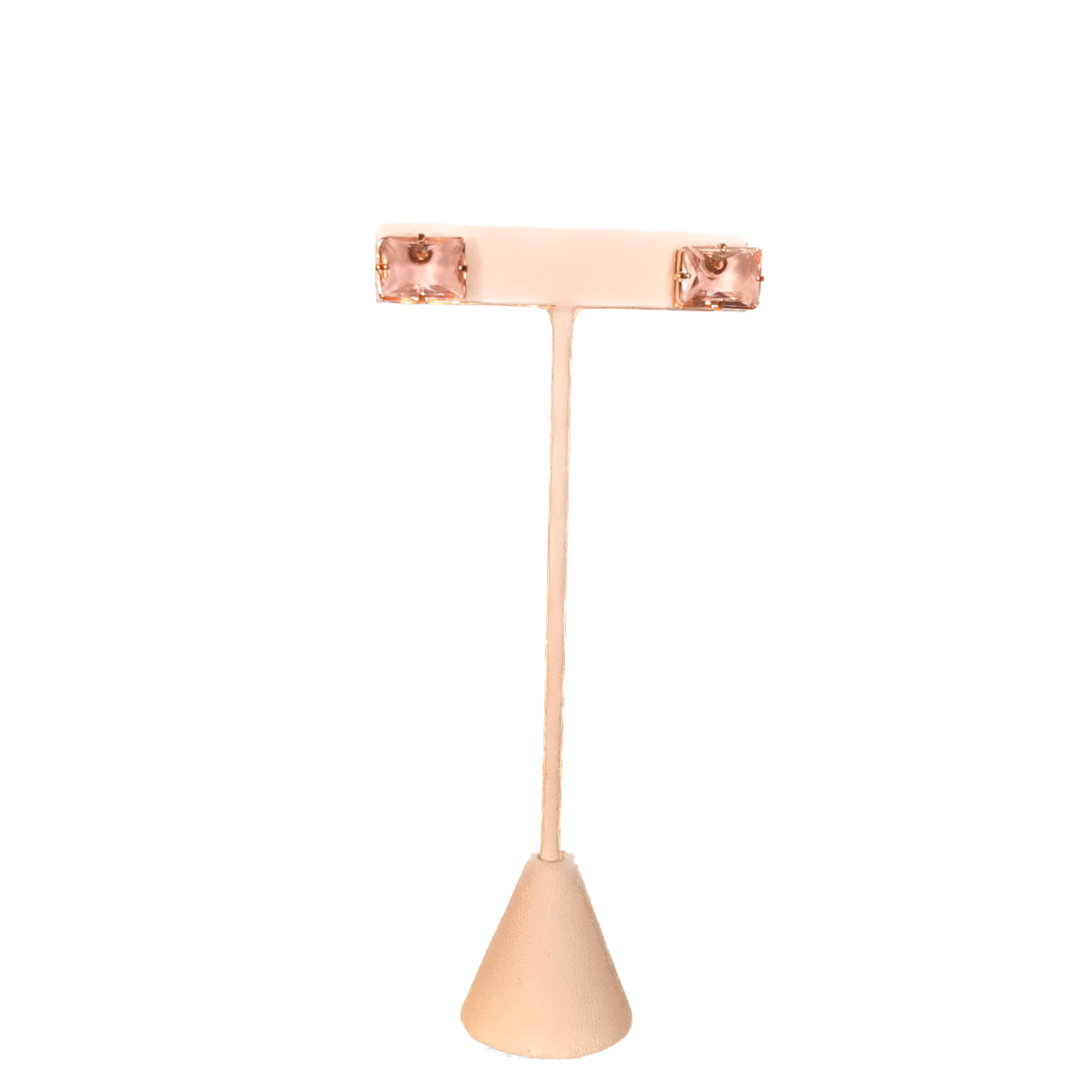 Aretes de cristal rectangulares