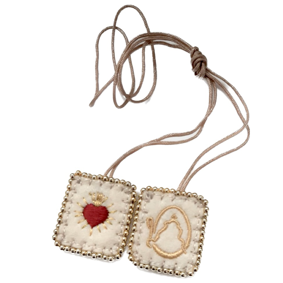 Embroidered scapular of the Divine Shepherdess